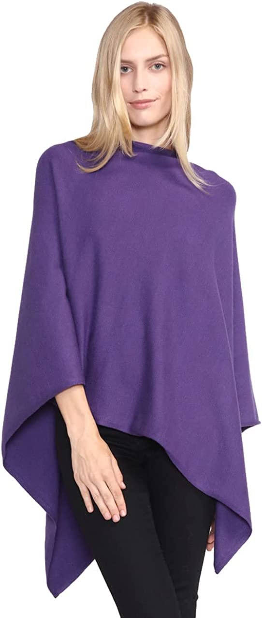Look by M Women's Basic Poncho Year Round Cover Special Occasion for Every Day