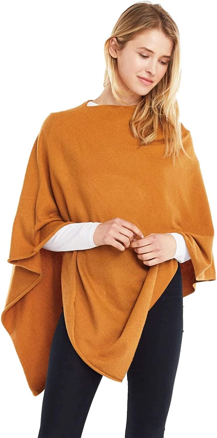 Look by M Women's Basic Poncho Year Round Cover Special Occasion for Every Day