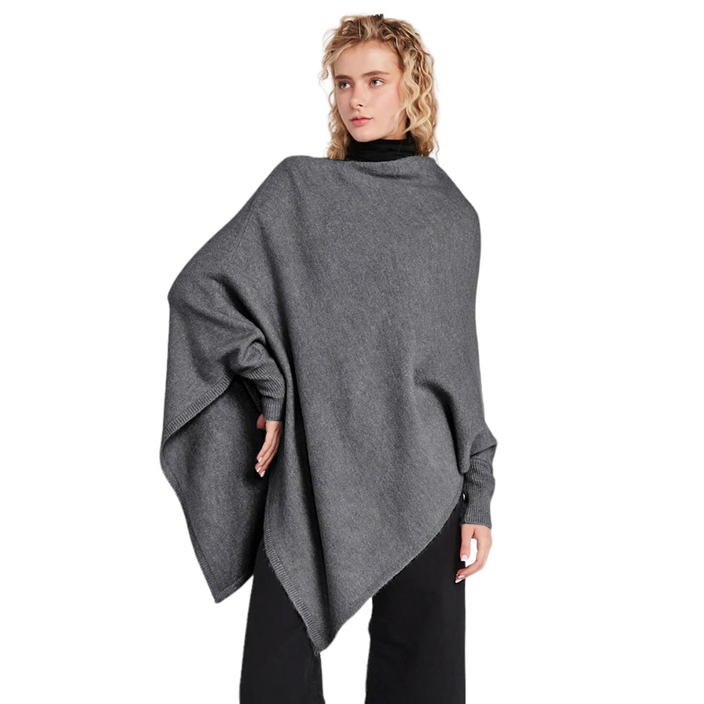 Look by M Triangle Poncho with Sleeves
