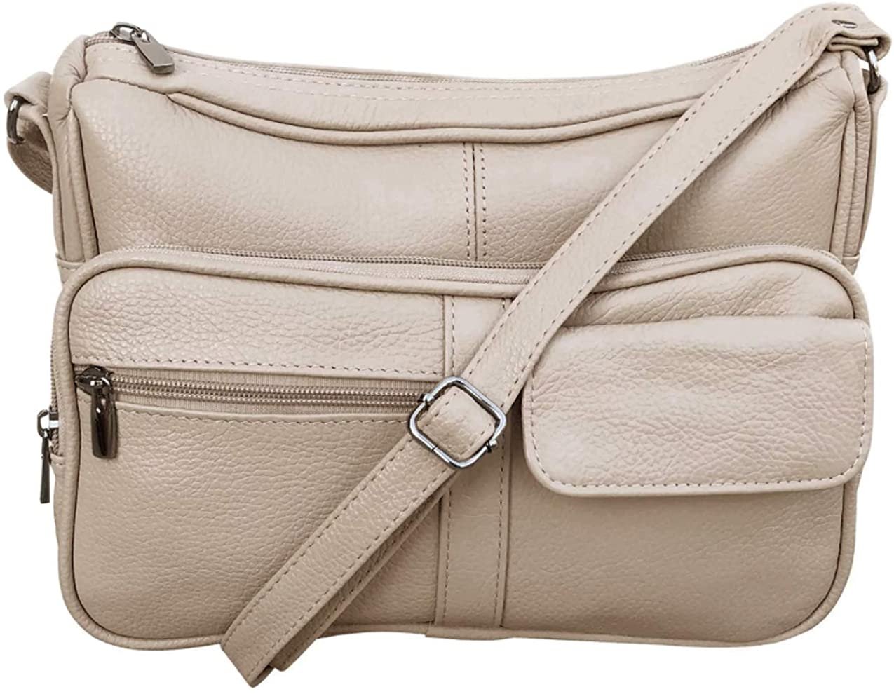 Women's Leather Hobo | Ladies Shoulder Bag | Organizer w Built-in Wallet NWT