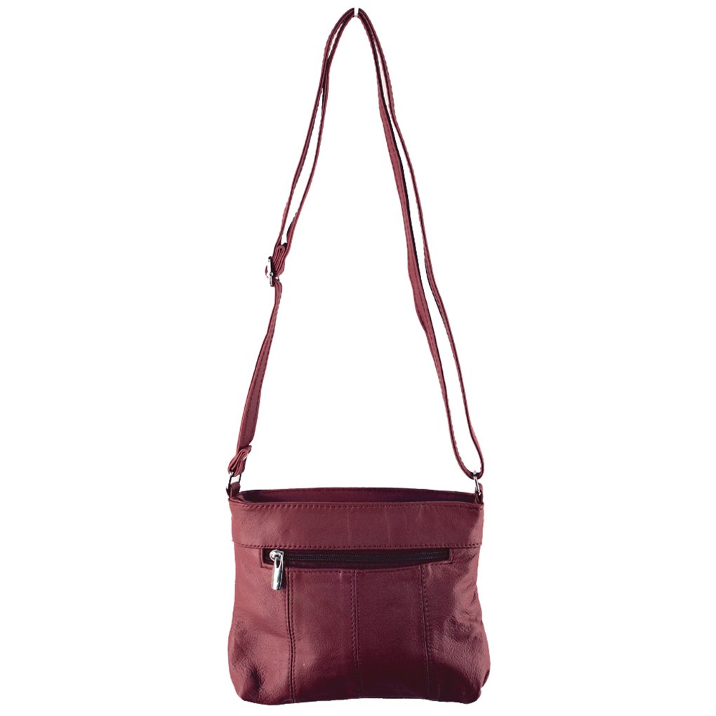 SILVERFEVER Women's Crossbody Handbag Leather Travel Ladies Phone Bag Genuine Cowhide Purse