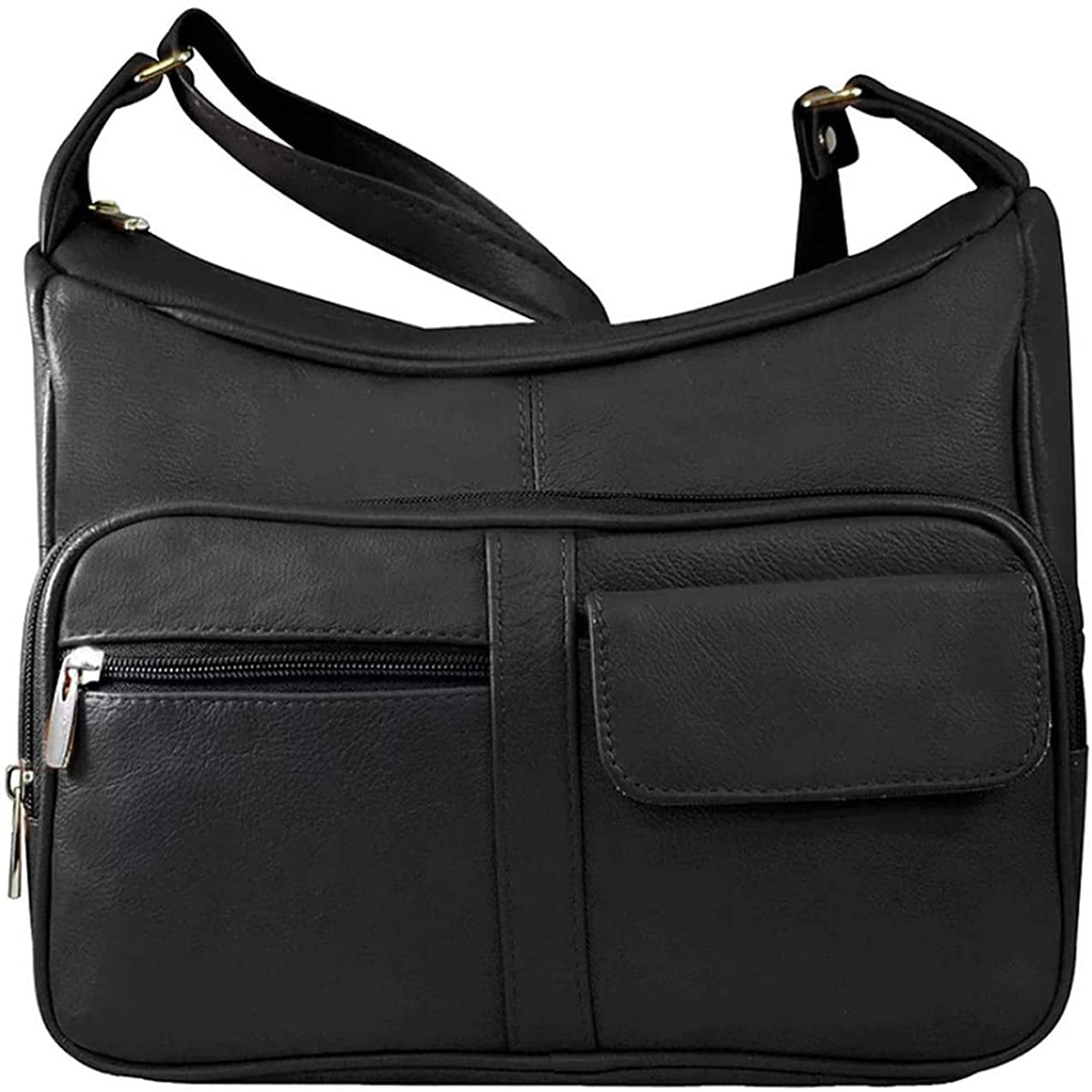 Women's Leather Hobo | Ladies Shoulder Bag | Organizer w Built-in Wallet NWT