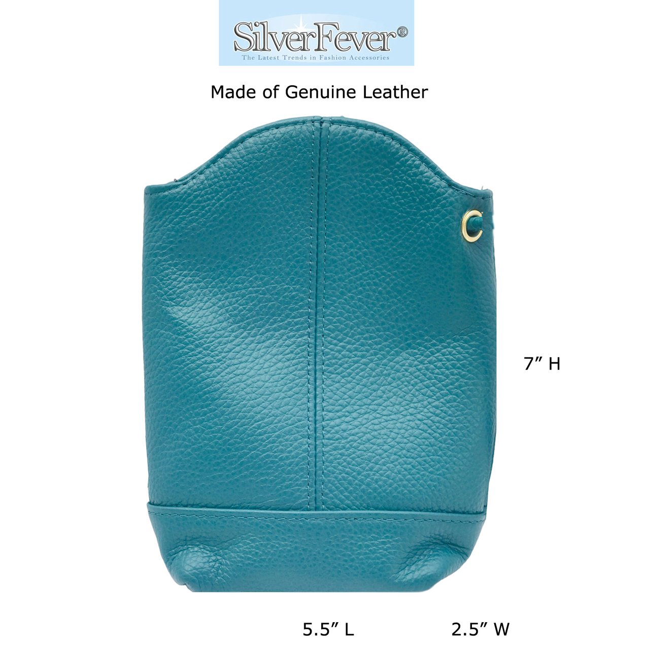 SILVERFEVER Women's Crossbody Handbag Leather Travel Ladies Phone Bag Genuine Cowhide Purse