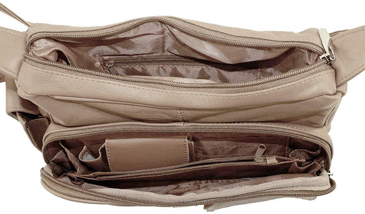 Women's Leather Hobo | Ladies Shoulder Bag | Organizer w Built-in Wallet NWT
