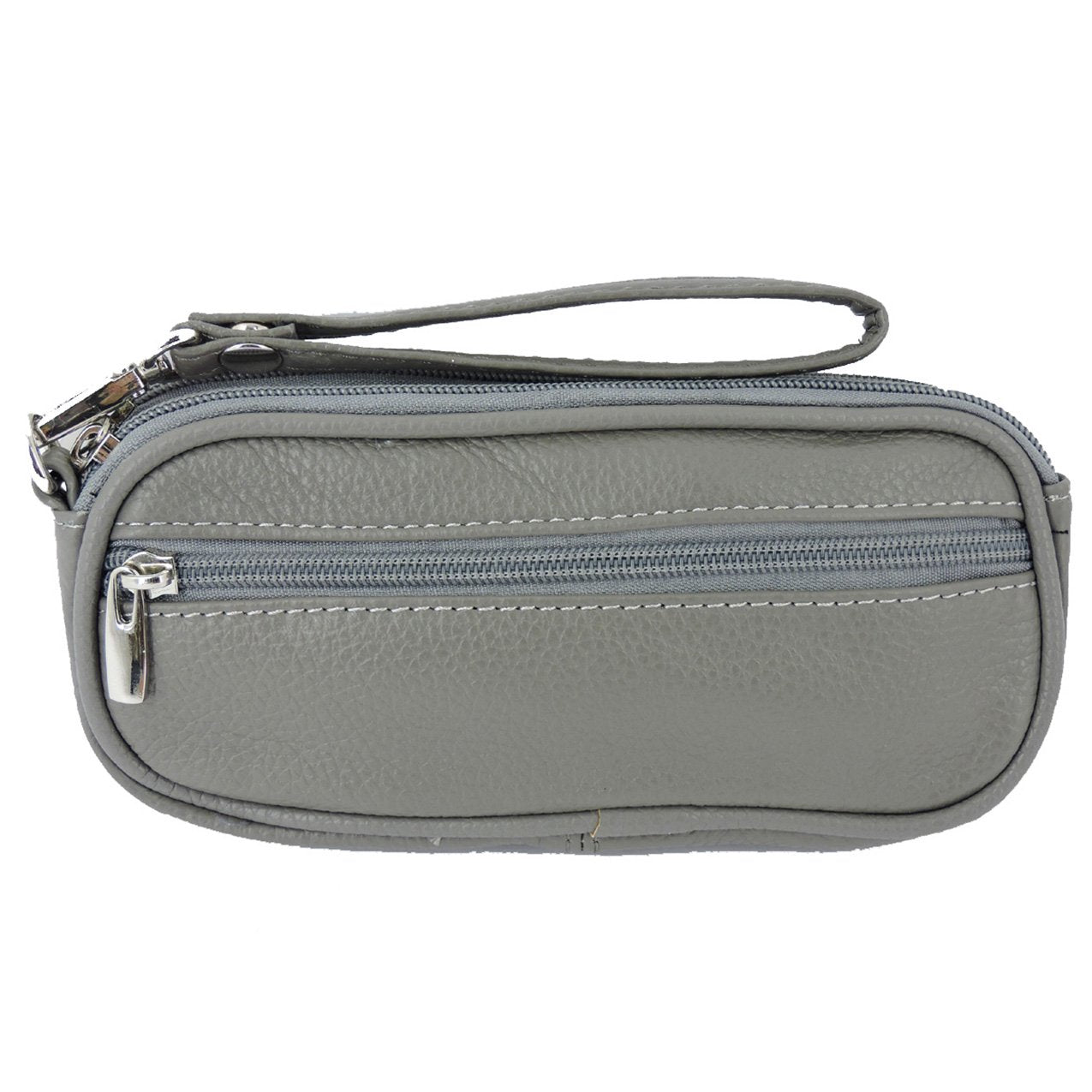Leather Eyeglass Glasses Case with Wristlet Handle, Padded WOMAN