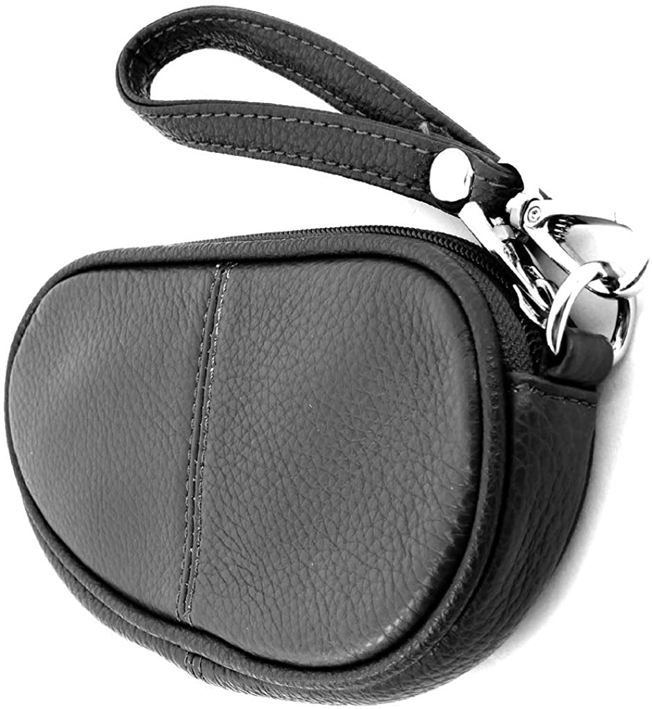 Leather Eyeglass Glasses Case with Wristlet Handle, Padded WOMAN