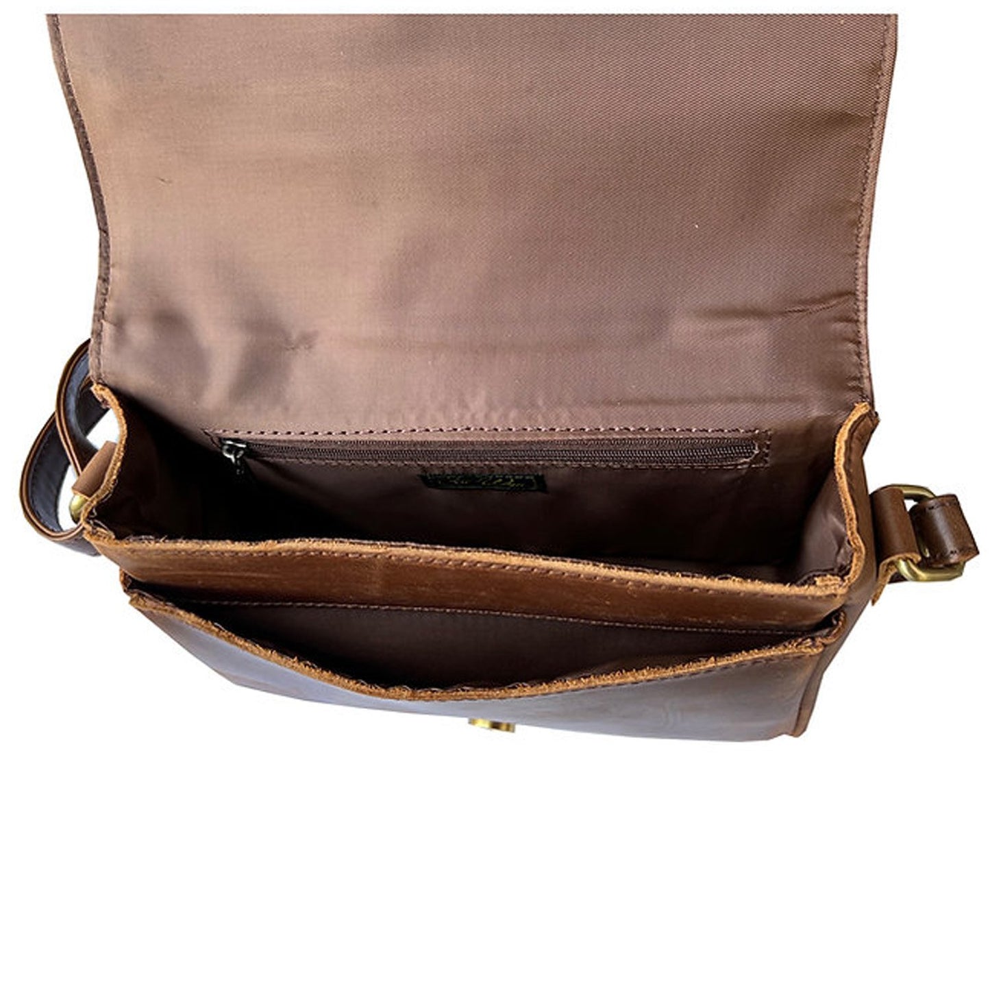 Cowhide Leather Womens Shoulder Purse Small Cross Body Organizer Bag with Many Pockets