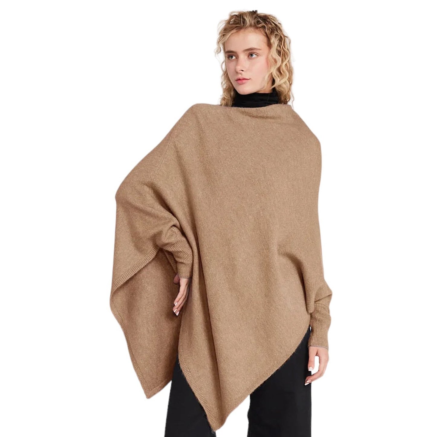 Look by M Triangle Poncho with Sleeves