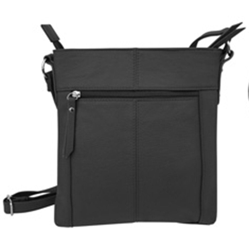 Women's Leather Large Crossbody Travel Handbag Water Resistant Purse SILVERFEVER