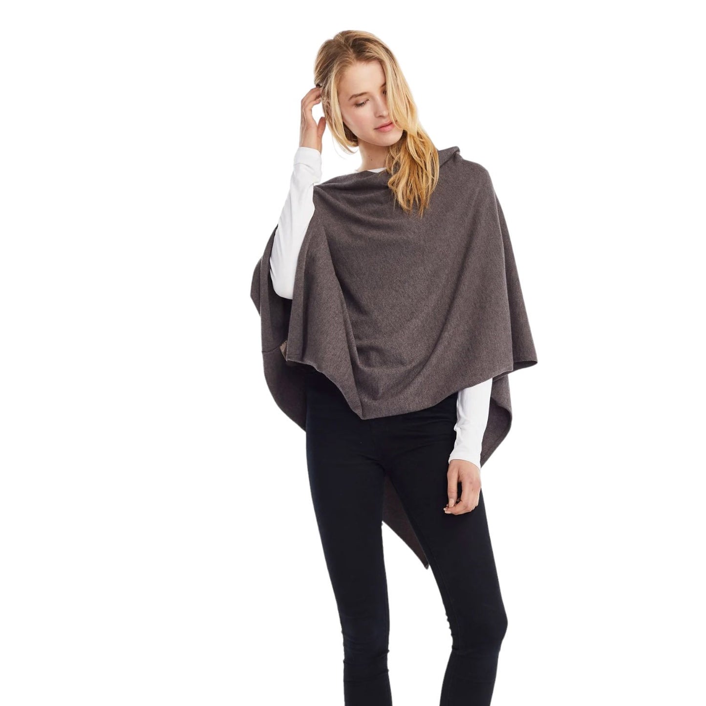 Look by M Women's Basic Poncho Year Round Cover Special Occasion for Every Day
