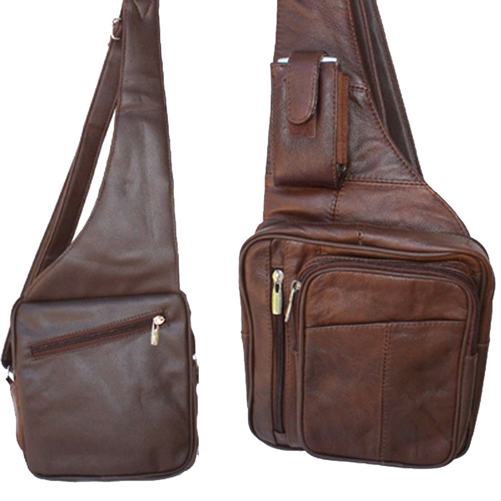 Genuine Leather Sling Backpack - Your Stylish & Organized Companion Silver Fever®