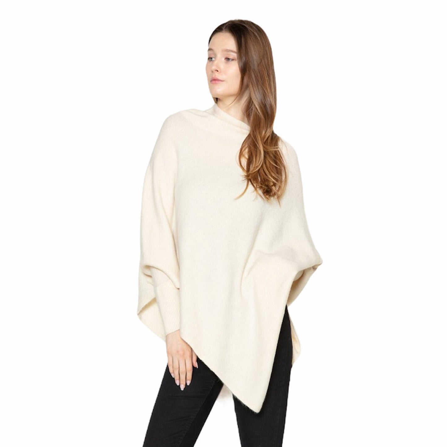 Look by M Triangle Poncho with Sleeves