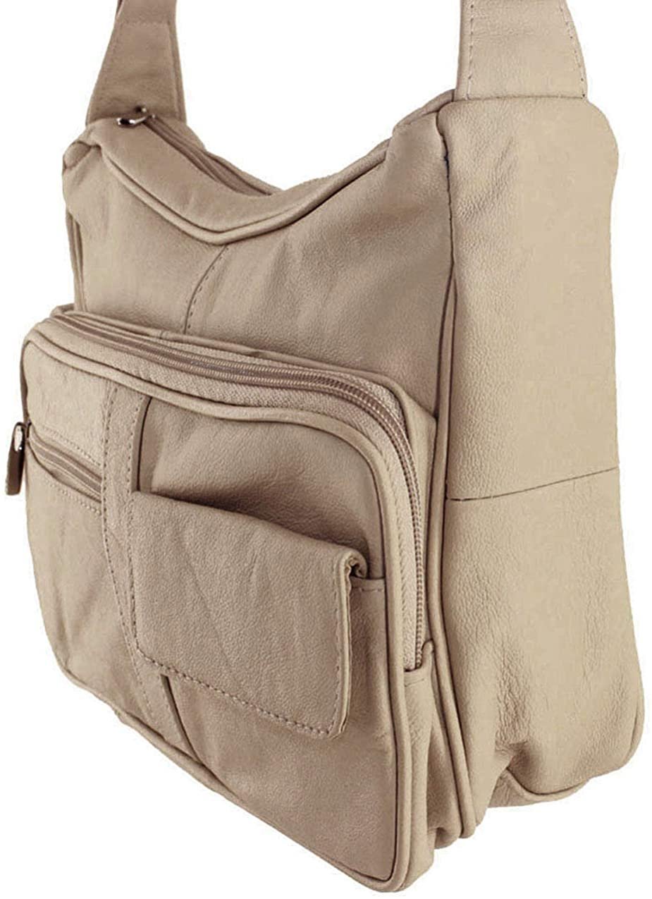 Women's Leather Hobo | Ladies Shoulder Bag | Organizer w Built-in Wallet NWT