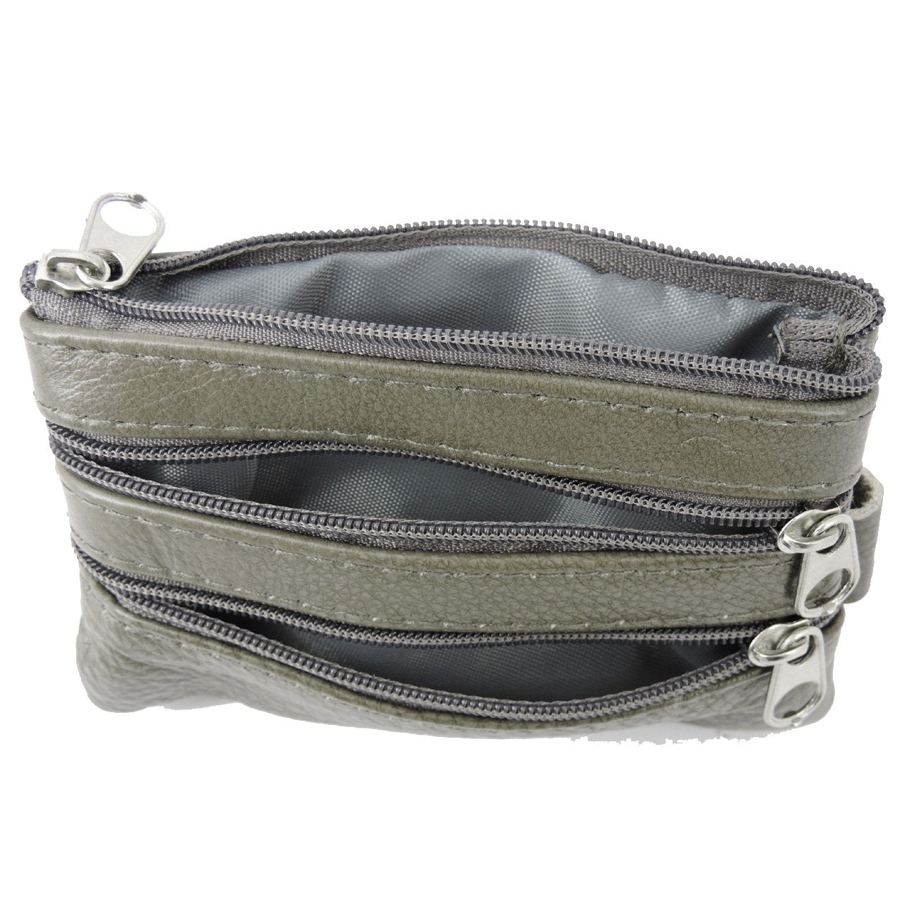 Womens Leather Coin Purse Pouch with Pockets -Handcrafted Genuine Cowhide