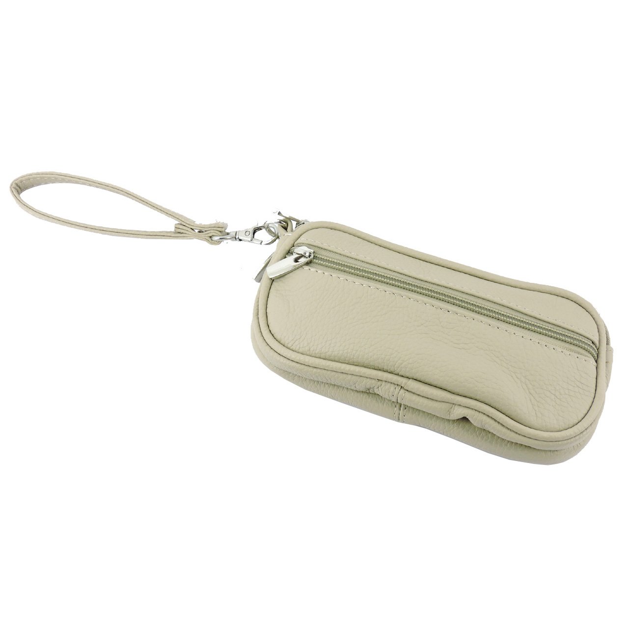 Leather Eyeglass Glasses Case with Wristlet Handle, Padded WOMAN