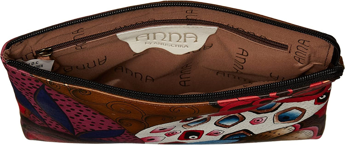 Anna by Anuschka Large Artistic Wristlet Festival or Evening Clutch