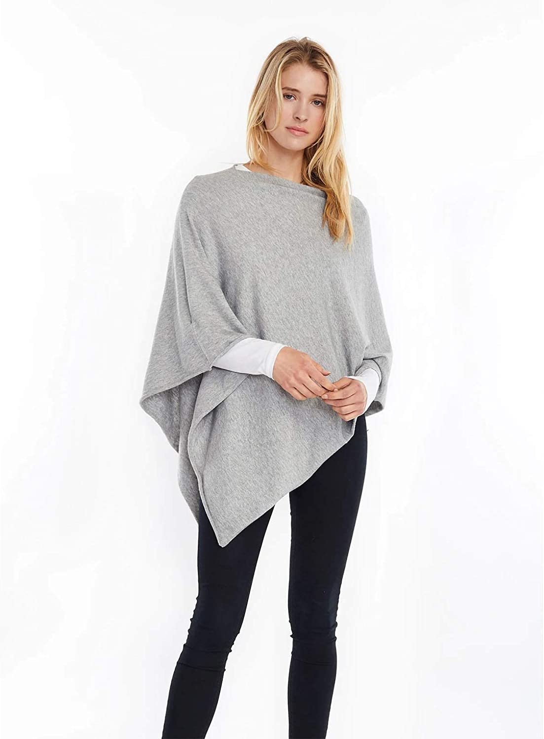Look by M Women's Basic Poncho Year Round Cover Special Occasion for Every Day
