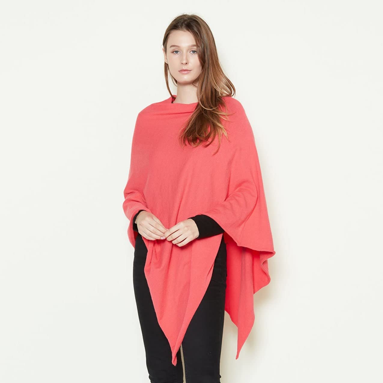 Look by M Women's Basic Poncho Year Round Cover Special Occasion for Every Day