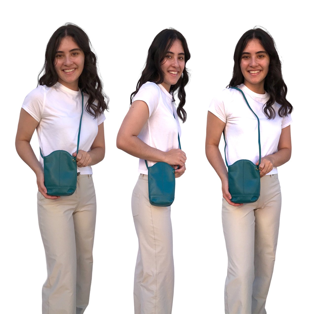 SILVERFEVER Women's Crossbody Handbag Leather Travel Ladies Phone Bag Genuine Cowhide Purse