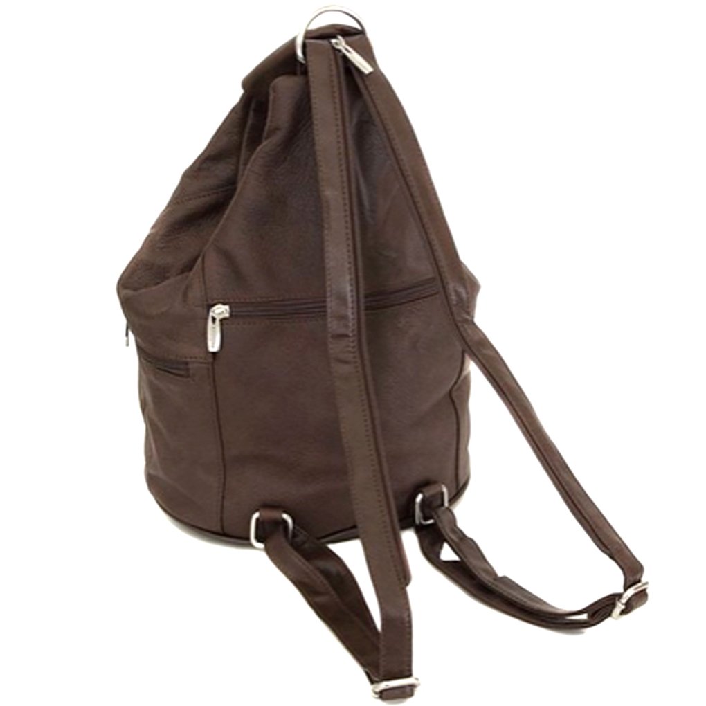 Women's Cowhide Leather Backpack Convertible Sling One Shoulder Large Bag Secure Entry |7 Pocket