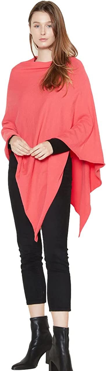 Look by M Women's Basic Poncho Year Round Cover Special Occasion for Every Day
