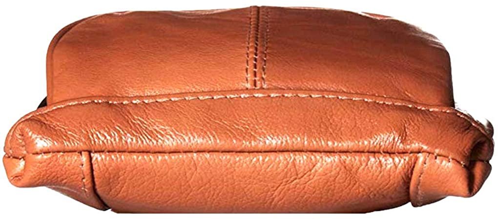 SILVERFEVER Genuine Leather Organizer Handbag Cross Body - Shoulder Travel Bag