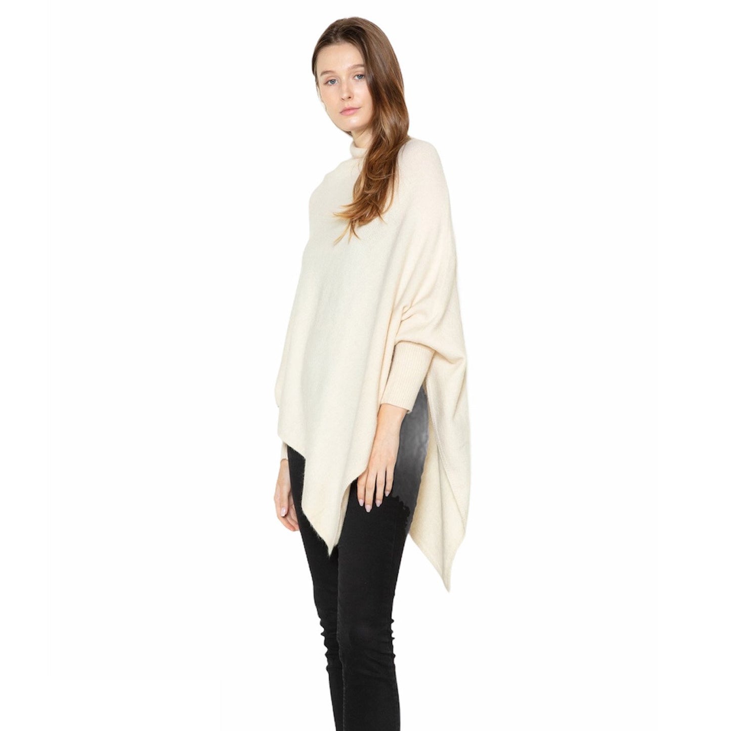 Look by M Triangle Poncho with Sleeves
