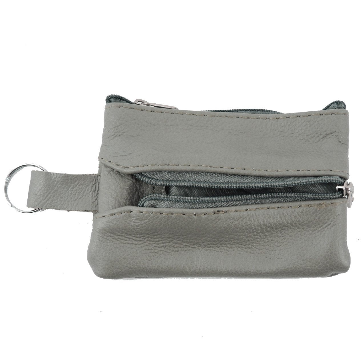 Womens Leather Coin Purse Pouch with Pockets -Handcrafted Genuine Cowhide