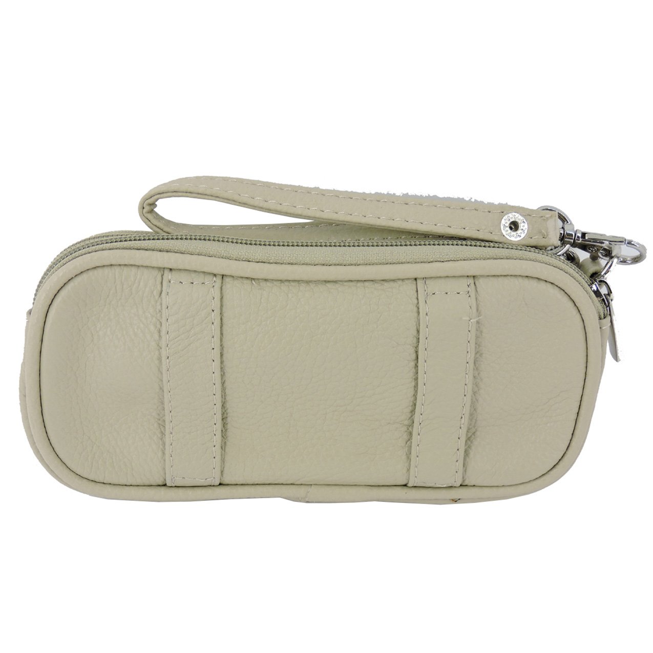 Leather Eyeglass Glasses Case with Wristlet Handle, Padded WOMAN