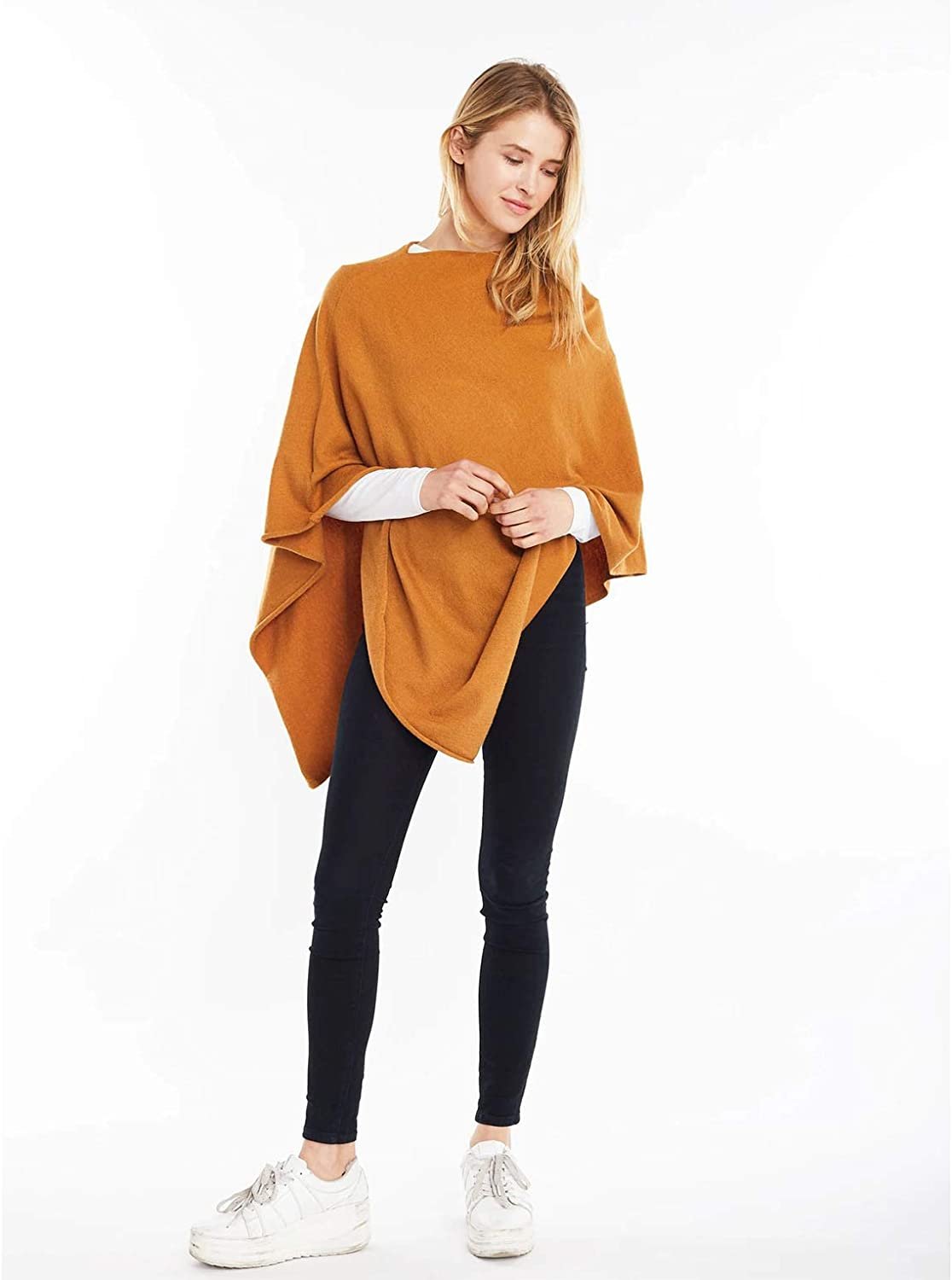 Look by M Women's Basic Poncho Year Round Cover Special Occasion for Every Day