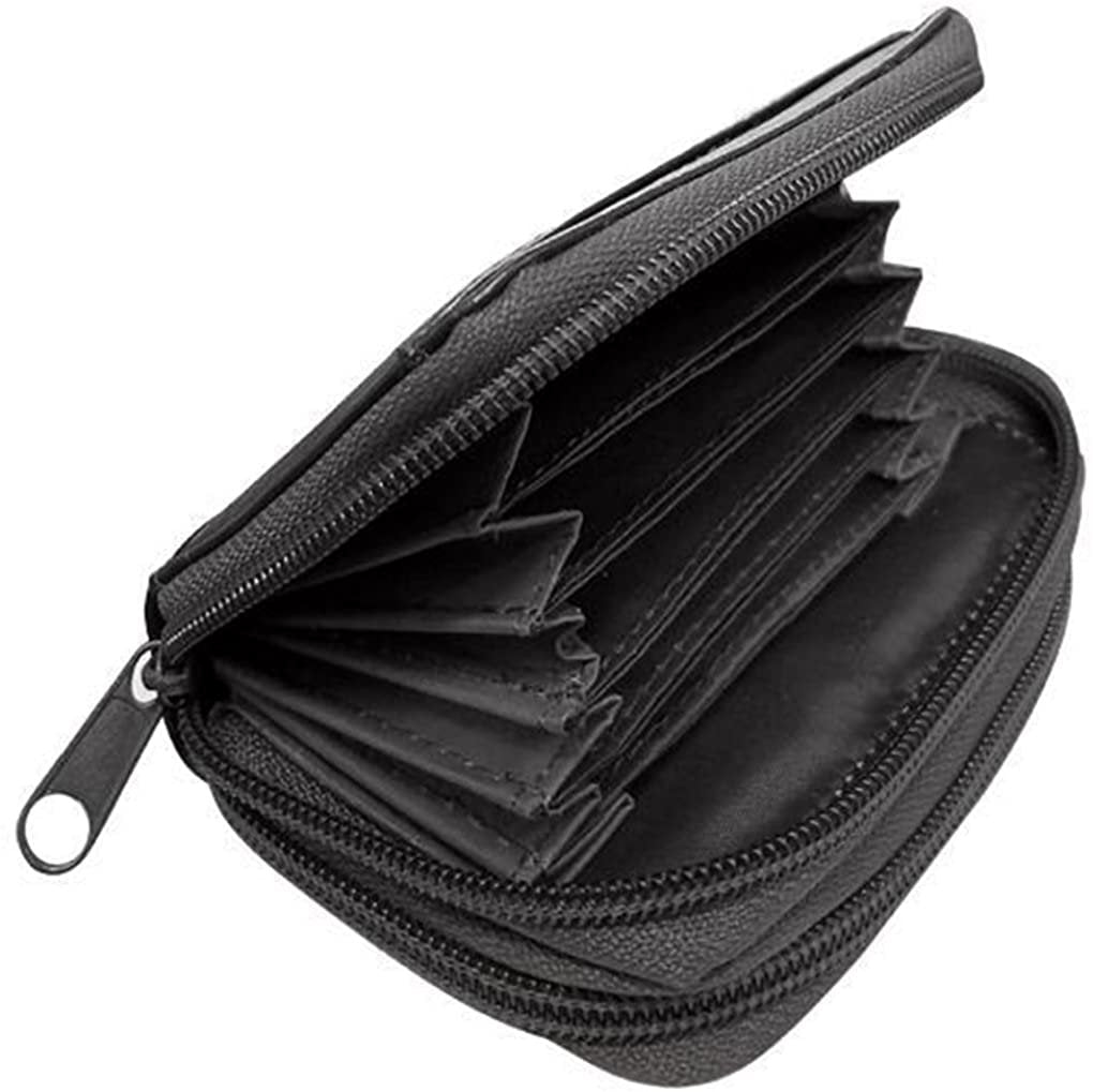 SILVERFEVER Women Wallet Card Holder RFID Purse Women's Leather Credit Cards Organizer ID