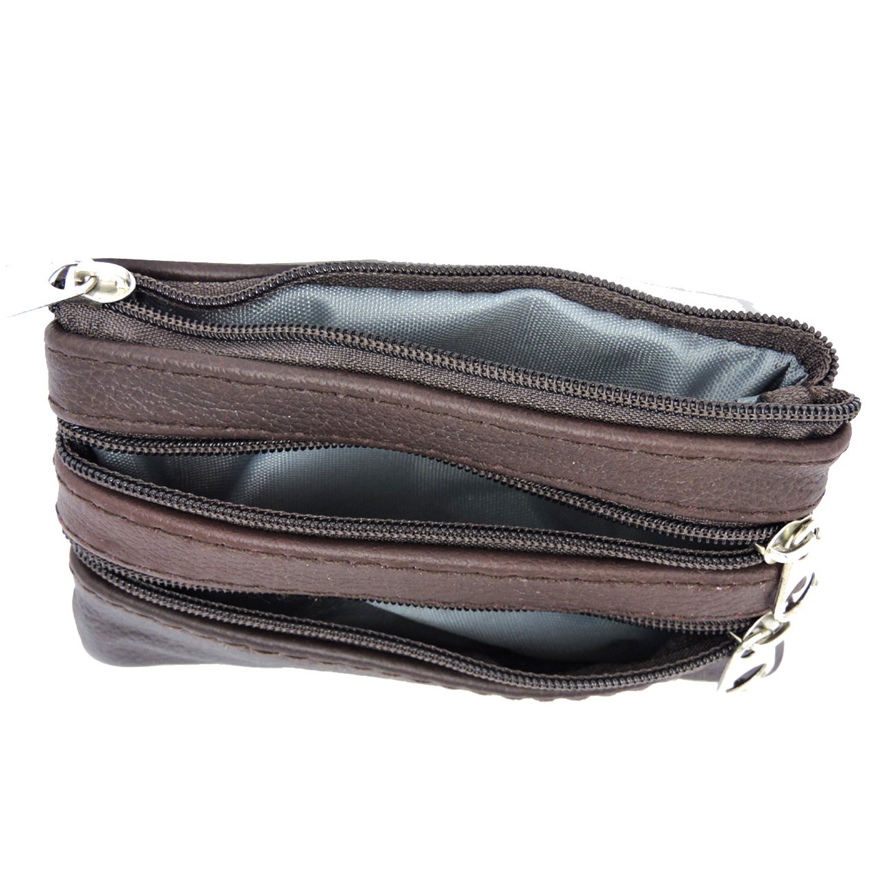 Womens Leather Coin Purse Pouch with Pockets -Handcrafted Genuine Cowhide