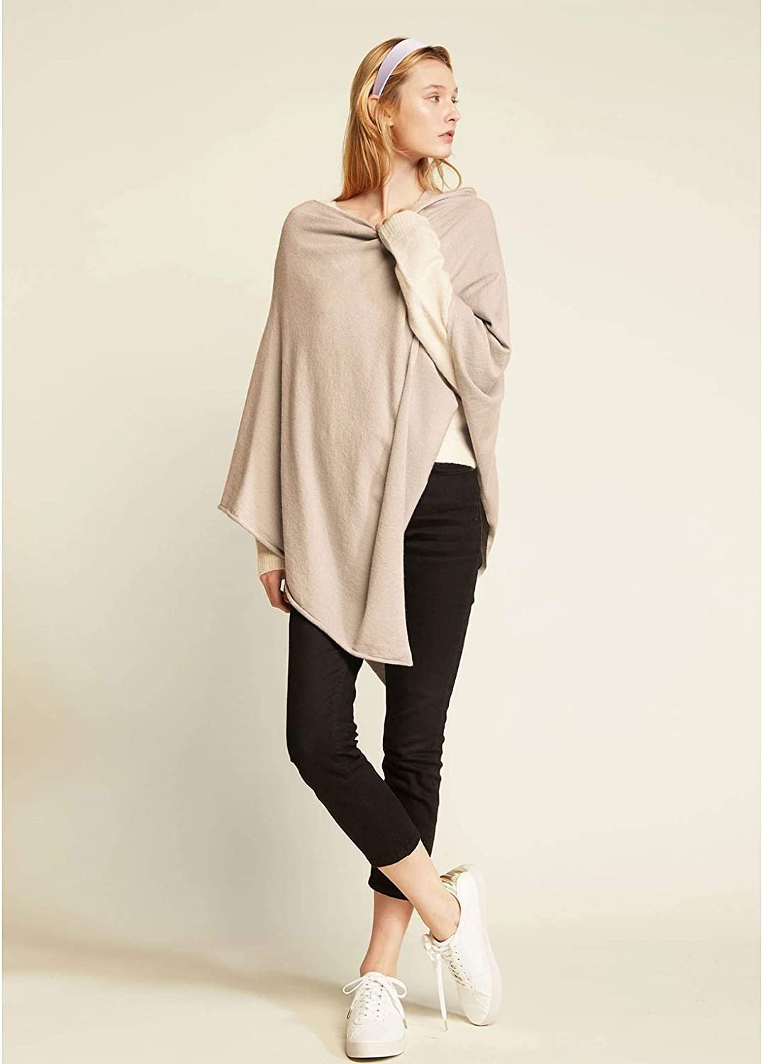 Look by M Women's Basic Poncho Year Round Cover Special Occasion for Every Day