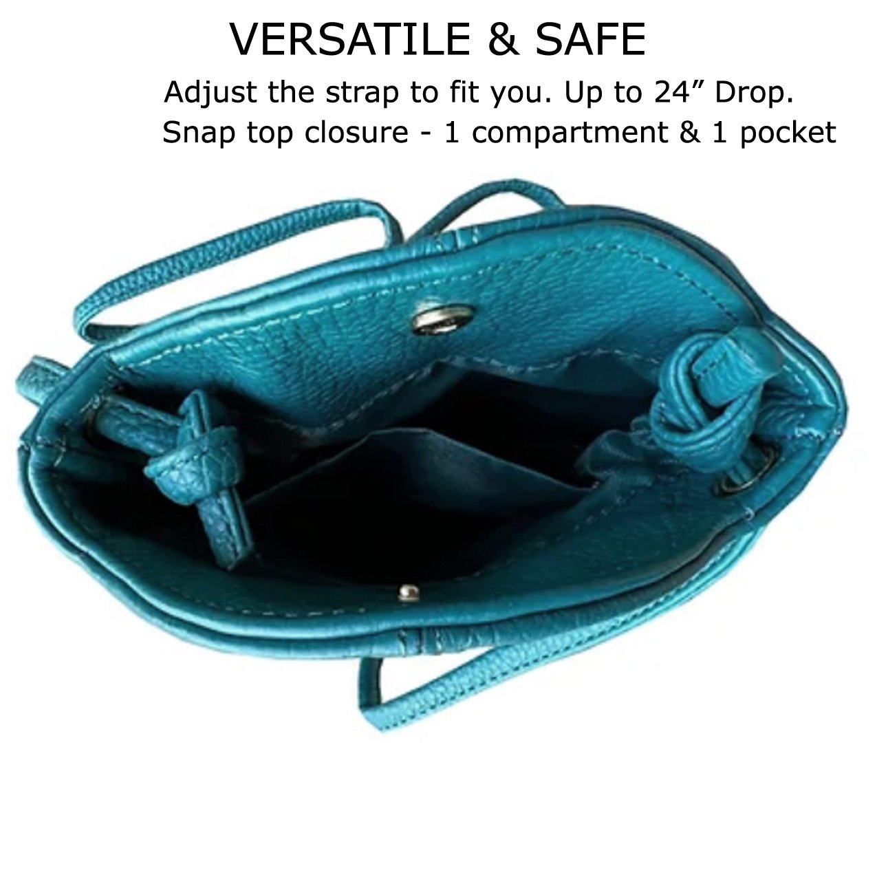 SILVERFEVER Women's Crossbody Handbag Leather Travel Ladies Phone Bag Genuine Cowhide Purse