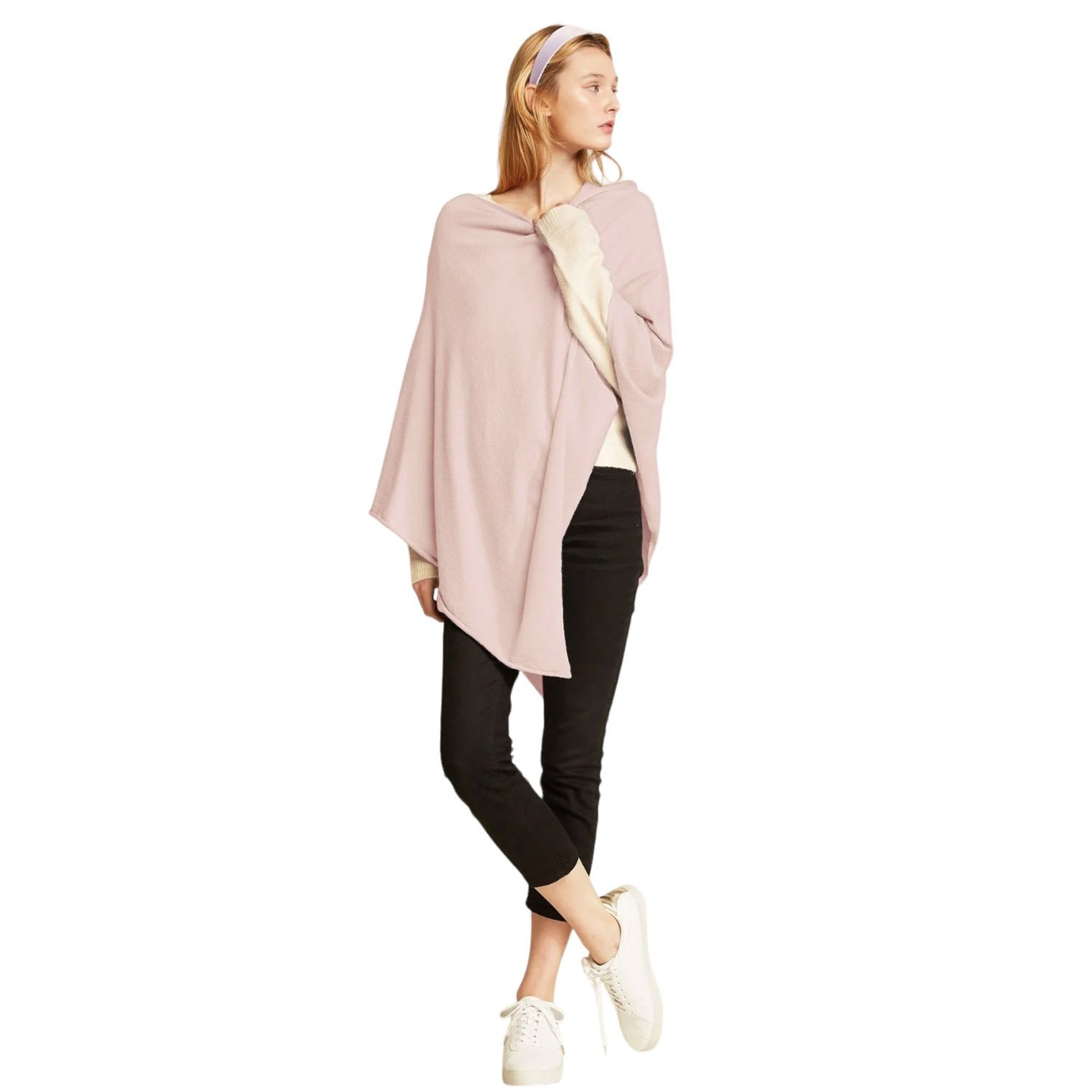 Look by M Women's Basic Poncho Year Round Cover Special Occasion for Every Day