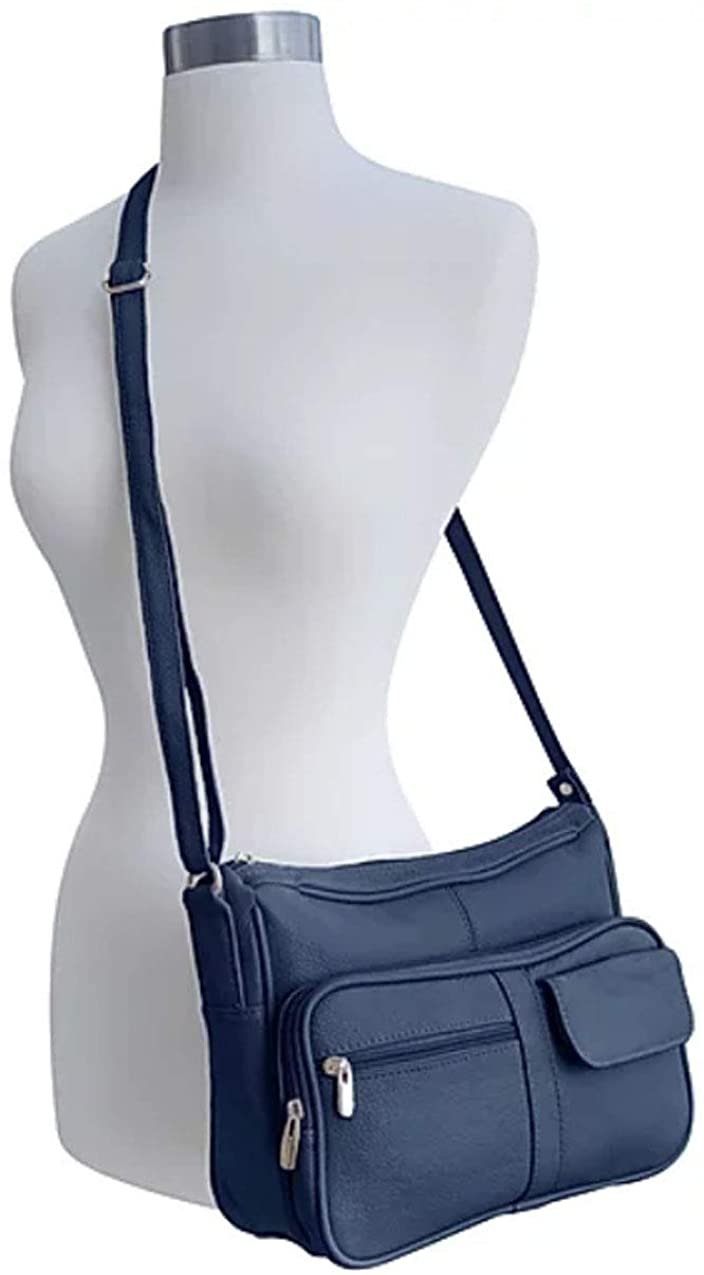 Women's Leather Hobo | Ladies Shoulder Bag | Organizer w Built-in Wallet NWT