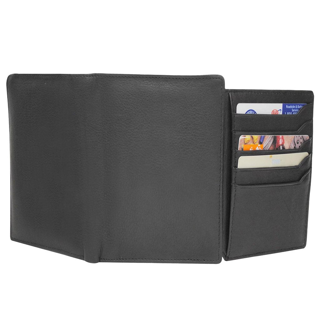 Men's RFID Leather Wallet Cowhide, ID, CC, Bill Pockets, Gift Box