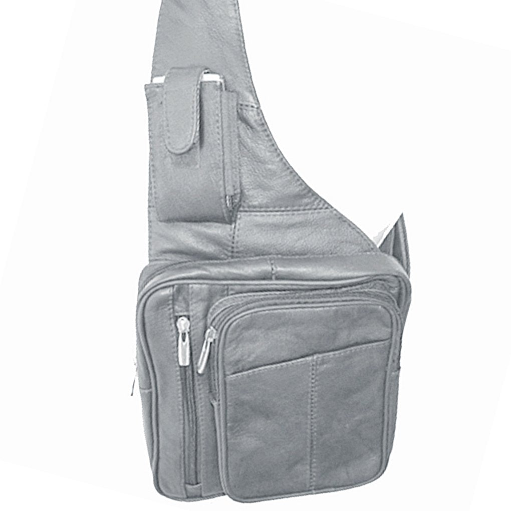 Genuine Leather Sling Backpack - Your Stylish & Organized Companion Silver Fever®
