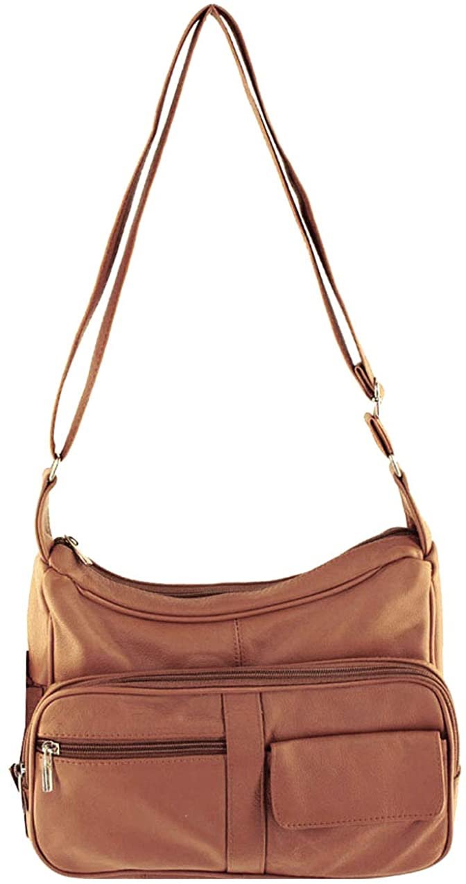 Women's Leather Hobo | Ladies Shoulder Bag | Organizer w Built-in Wallet NWT