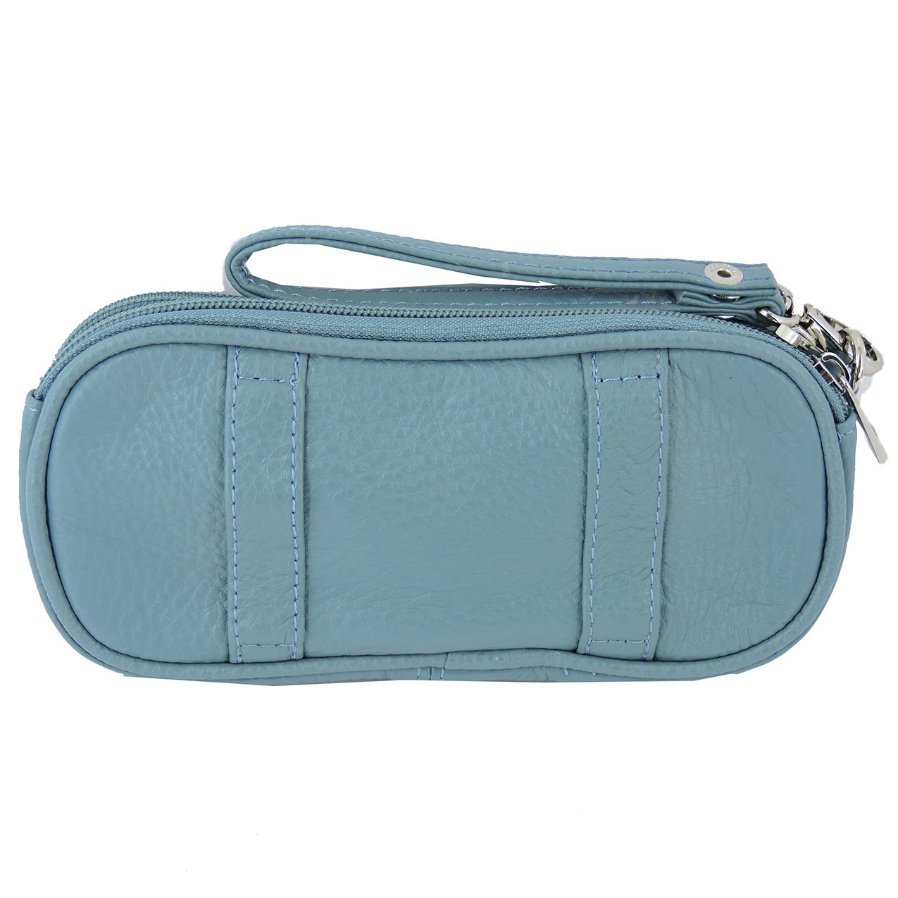 Leather Eyeglass Glasses Case with Wristlet Handle, Padded WOMAN