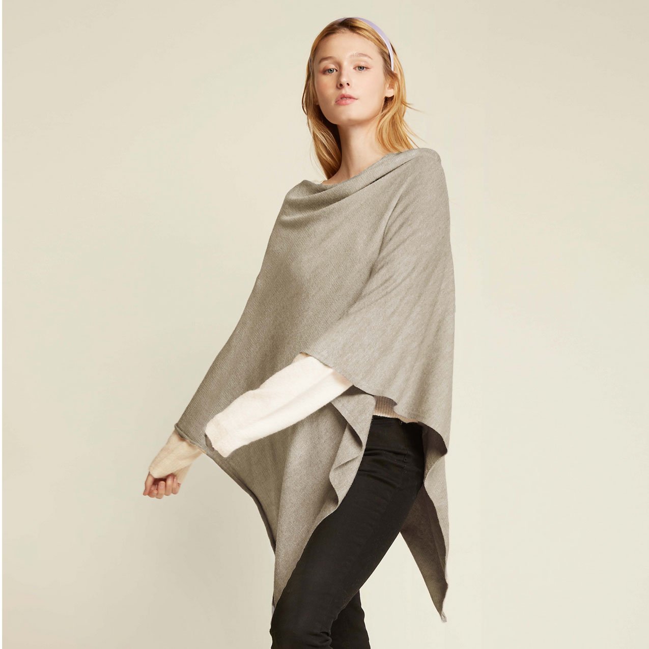 Look by M Women's Basic Poncho Year Round Cover Special Occasion for Every Day
