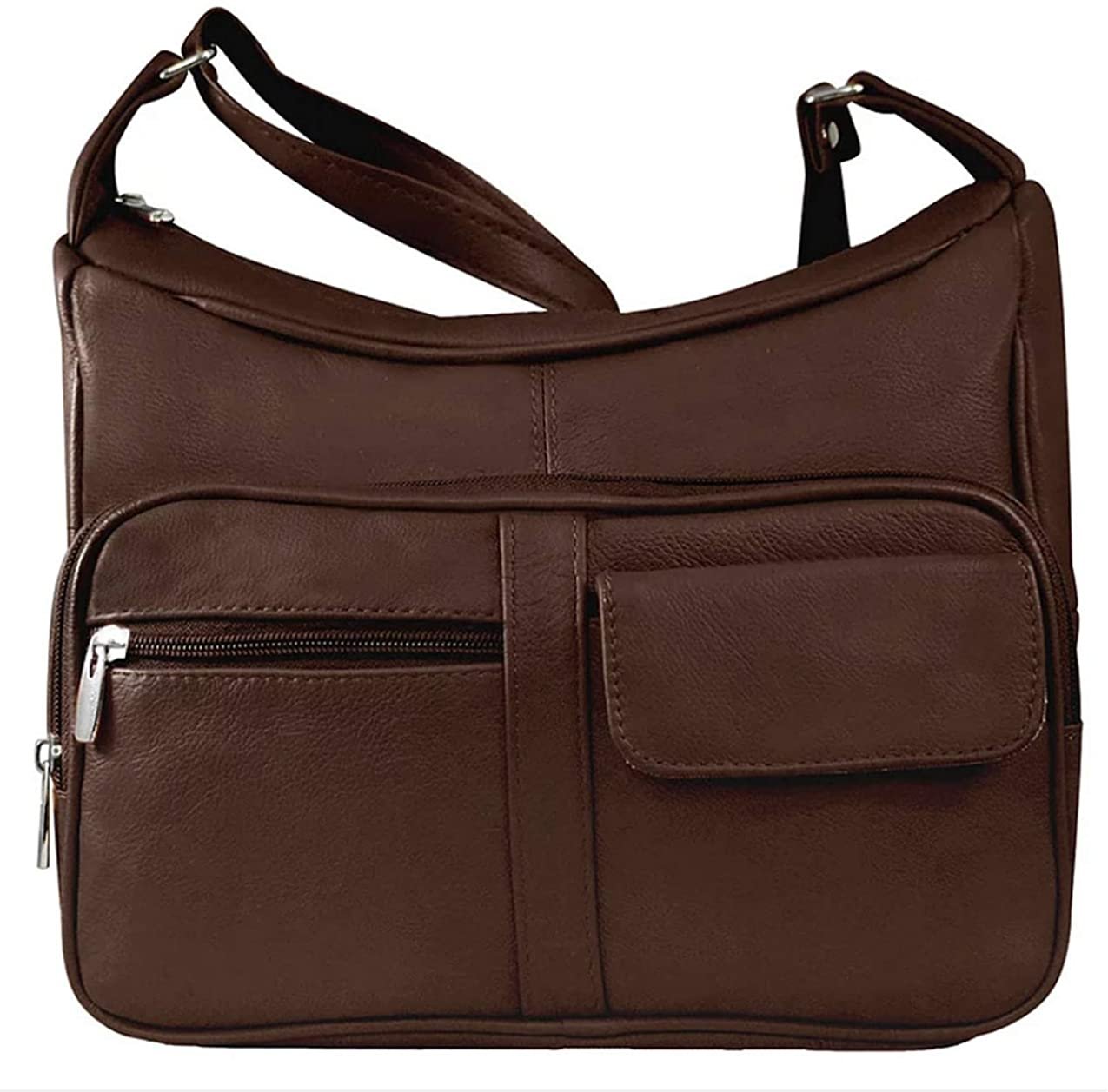 Women's Leather Hobo | Ladies Shoulder Bag | Organizer w Built-in Wallet NWT