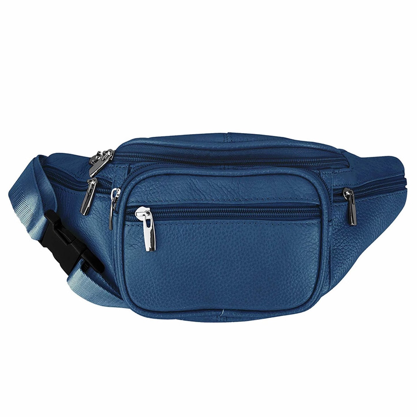 Men's Women's Leather Fanny Pack Waist-Pack Cellphone Holder Crossover Bag