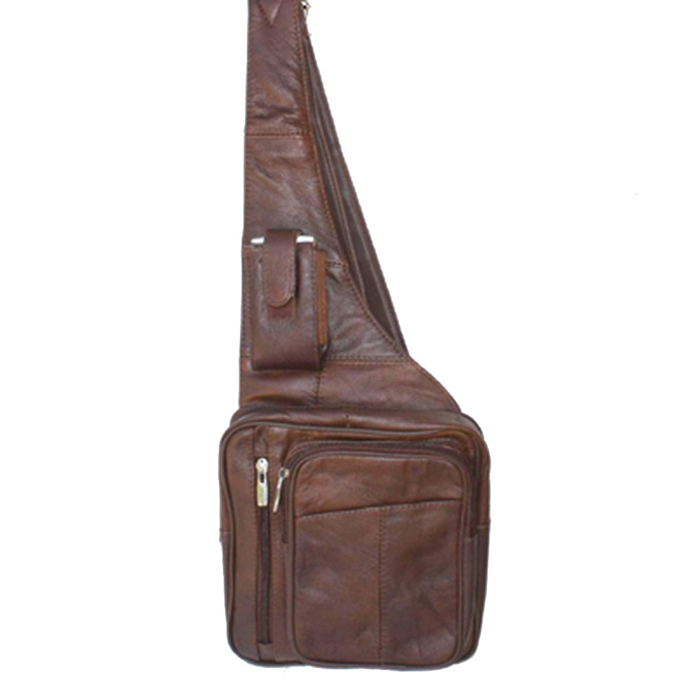 Genuine Leather Sling Backpack - Your Stylish & Organized Companion Silver Fever®