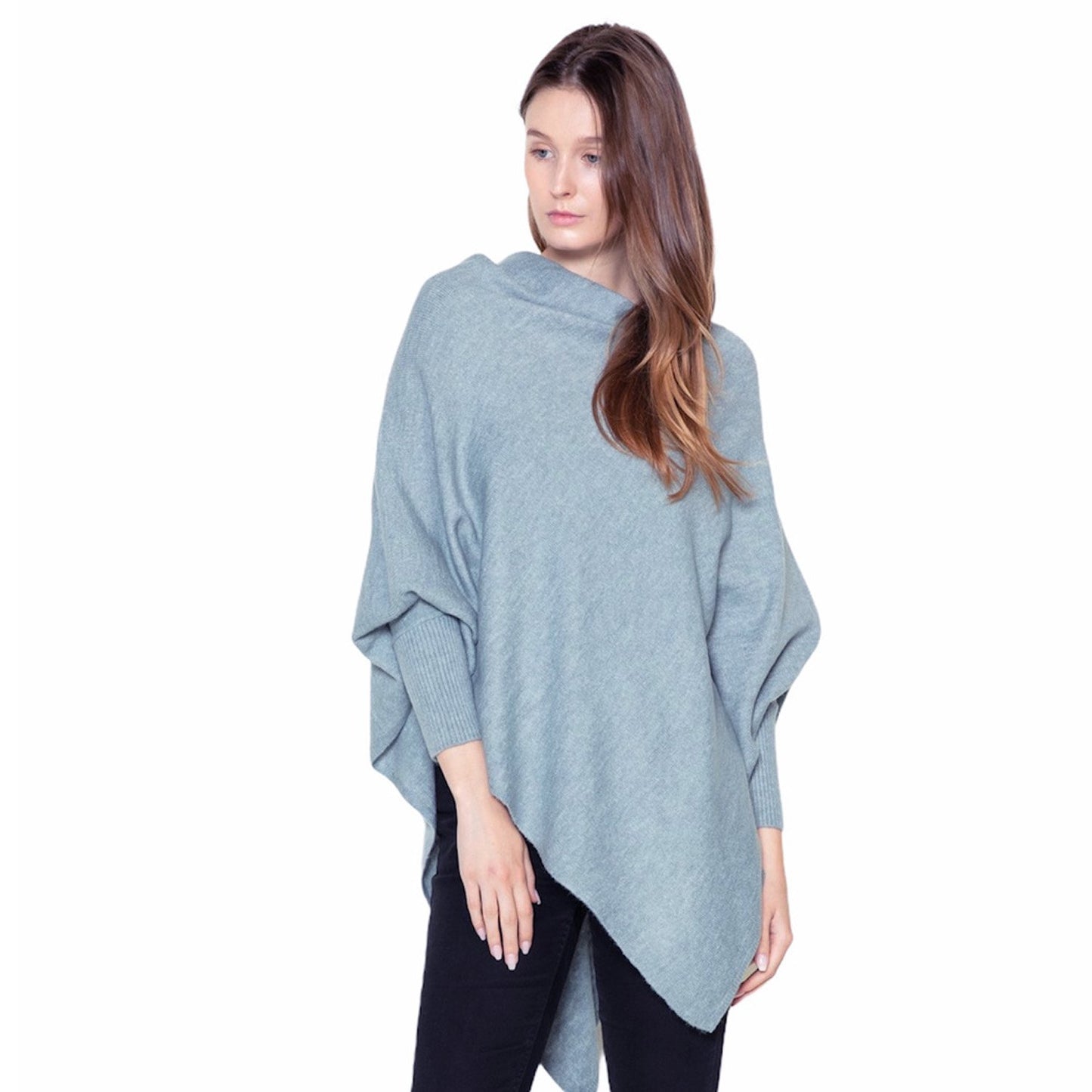Look by M Triangle Poncho with Sleeves