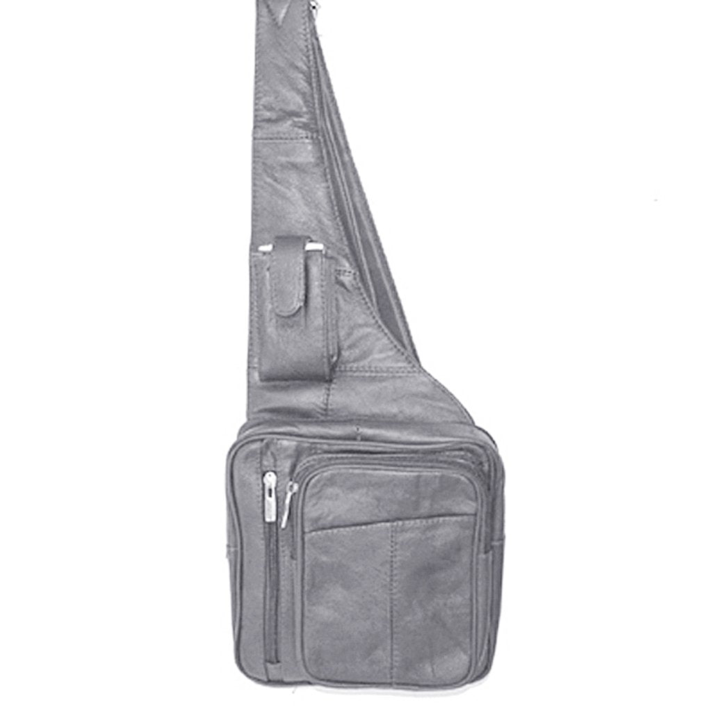 Genuine Leather Sling Backpack - Your Stylish & Organized Companion Silver Fever®