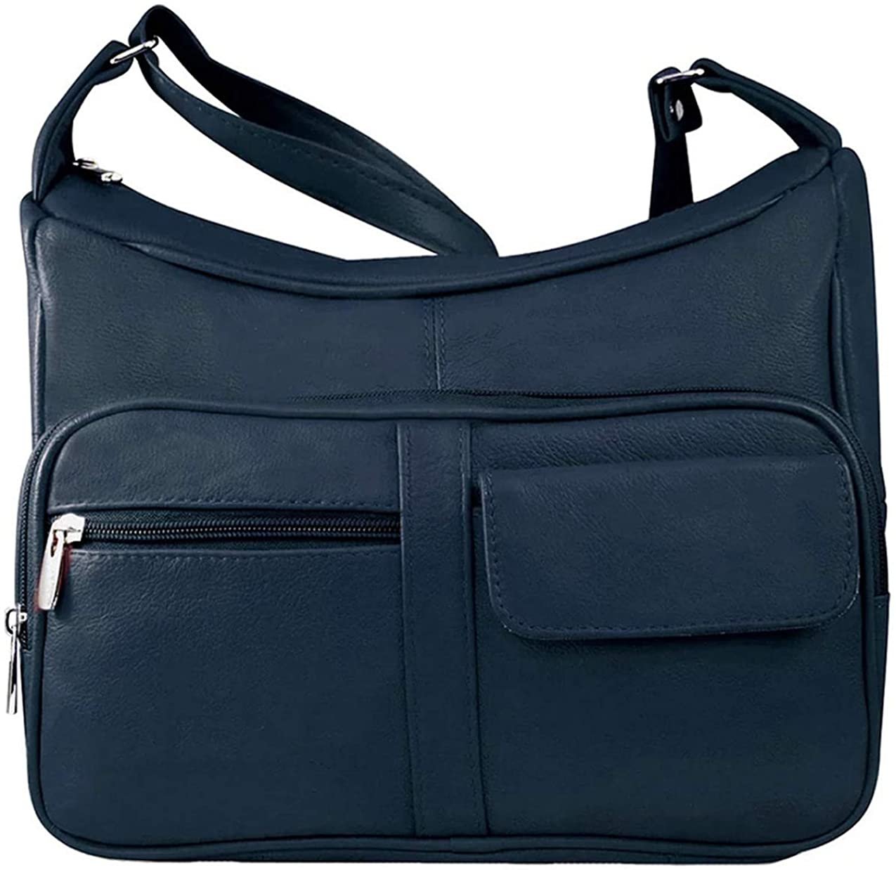 Women's Leather Hobo | Ladies Shoulder Bag | Organizer w Built-in Wallet NWT
