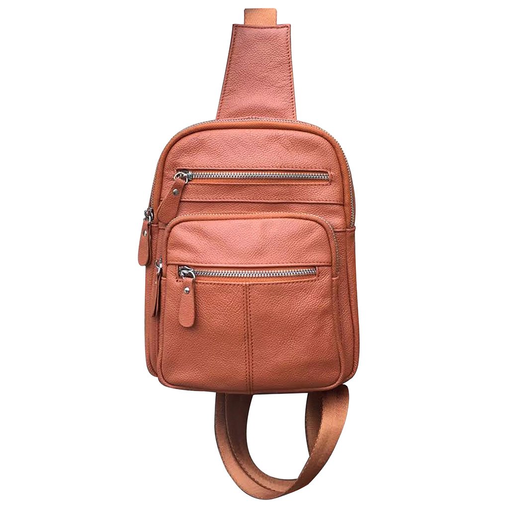 Genuine Leather Sling Backpack - Your Stylish & Organized Companion Silver Fever®