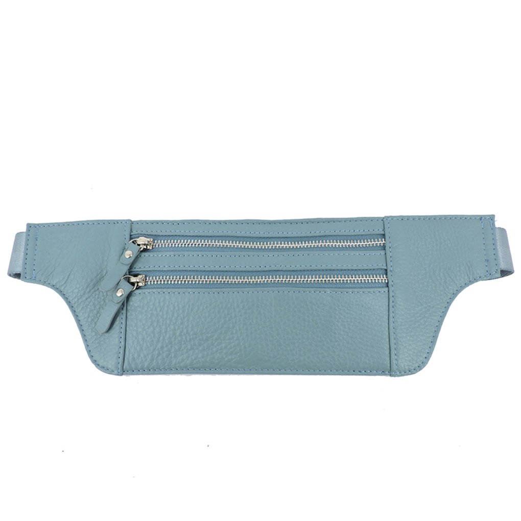 Genuine Leather Fanny Pack Waist Bag Body Pouch Pockets Organizer Phone Holder
