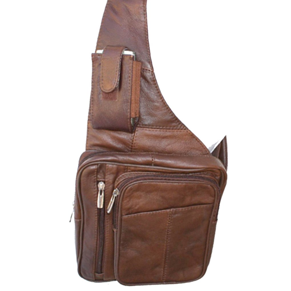Genuine Leather Sling Backpack - Your Stylish & Organized Companion Silver Fever®